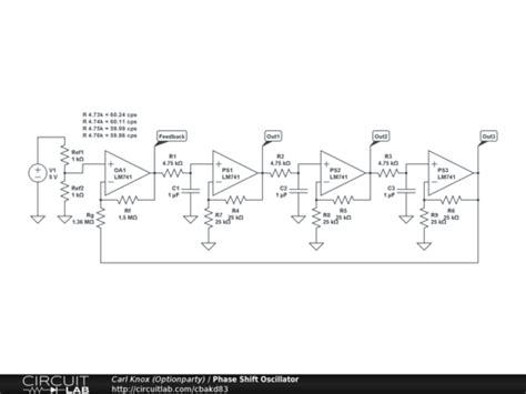 Rc Phase Shift Oscillator Circuit Transistor Circuit Diagram