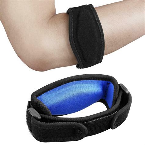 Tennis Elbow Brace Strap Tendonitis Golfers Gel Band Golf Pain Relief