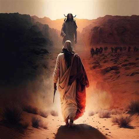 At That Time The Spirit Led Jesus Into The Desert By Fernandadesa On