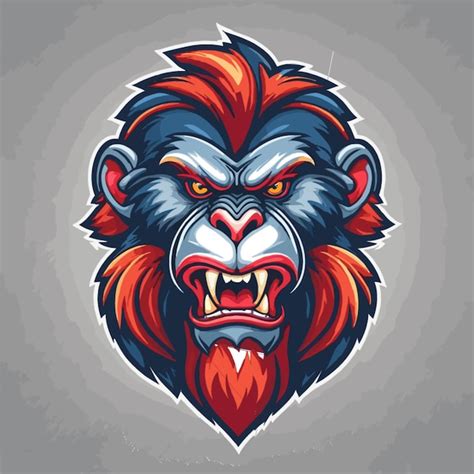 Premium Vector Angry Monkey Logo Vector