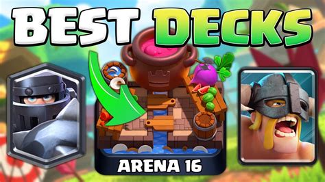 BEST DECKS For ARENA 16 In ClashRoyale YouTube