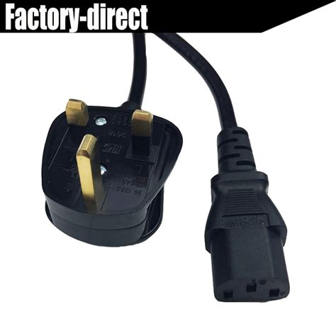 Buy Power Cable Fused 3 Pin Uk Mains Power Plug To Iec C13 Kettle Lead Cable