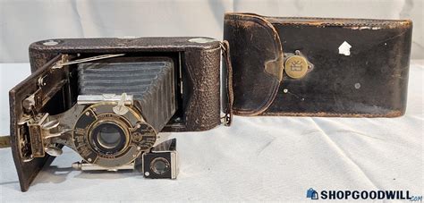 Vintage Eastman Kodak Folding Film Camera W Case ShopGoodwill