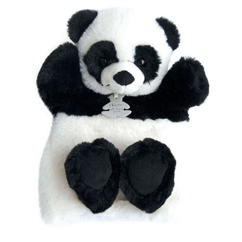 Marionnette à Main Panda Noir et blanc 25 cm de Histoire d ours