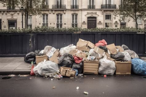 Acumulaci N De Basura En La Ciudad Generado Por Ai Stock De