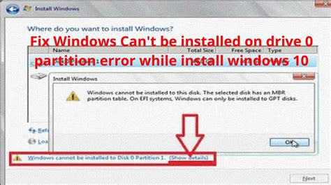 Fix Windows Can T Be Installed On Drive 0 Partition Error While Install