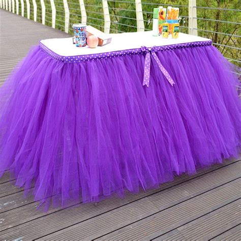 Wholesale Diy Tulle Tutu Table Skirt For Wedding Decoration Event Baby