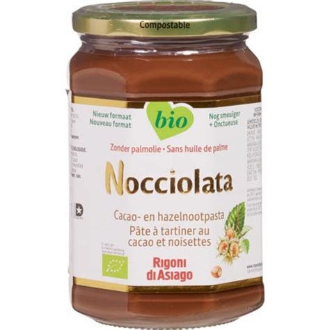 X Nocciolata Cacao En Hazelnootpasta Biologisch Gr Plein Nl