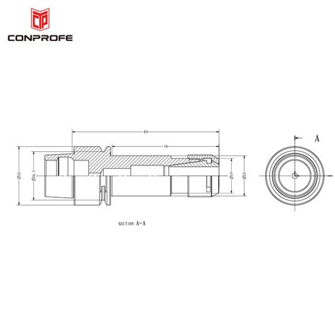 Hsk32e Er16 Stainless Steel High Speed Precision Spring Chuck Chuck Cnc