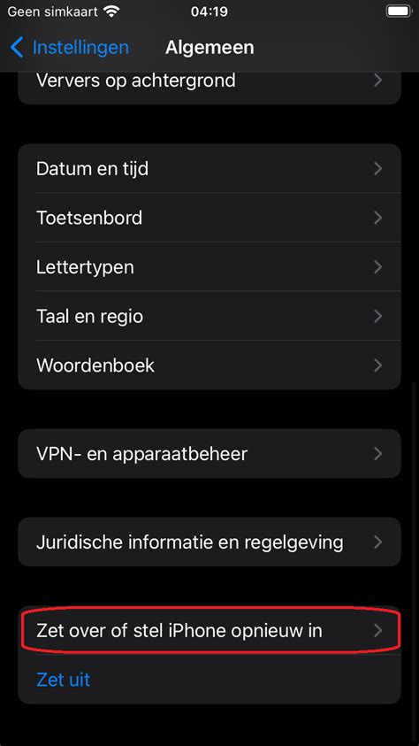 IPhone of iPad terugzetten naar de fabrieksinstellingen | UU Handleidingen