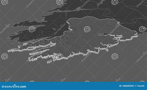 Cork Ireland Extruded With Capital Bilevel Stock Illustration