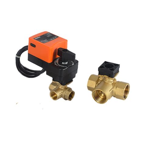 Winvall 3 Way 220v Brass Motorised Valve 2 Inch Dn50 Electric Control