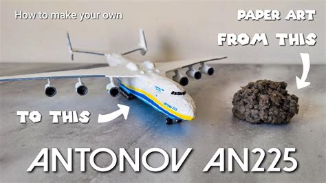 AMAZING ANTONOV 225 PAPER MODEL- PAPERCRAFT, 49% OFF