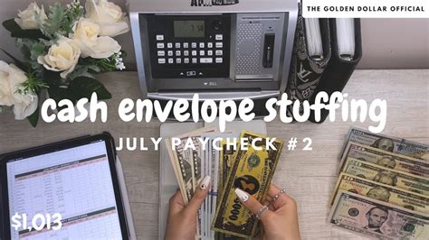 Cash Envelope Stuffing July Paycheck 2 Work Struggles 25yo