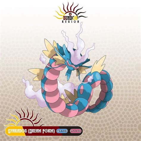 Sundor Region on Instagram: "Meet Dream Form Gyarados! Type: Water/Psychic Category: The Serene ...