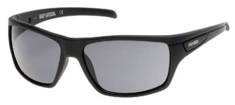 Harley Davidson® Mens H D Plastic Sunglasses Matte Black Frame And Smoke Gray Lens Wisconsin