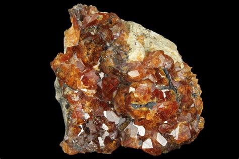 1 9 Spessartine Garnet Cluster On Feldspar China 95180 For Sale