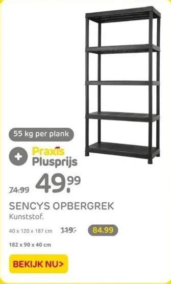 Sencys Opbergrek Kunststof Aanbieding Bij Praxis