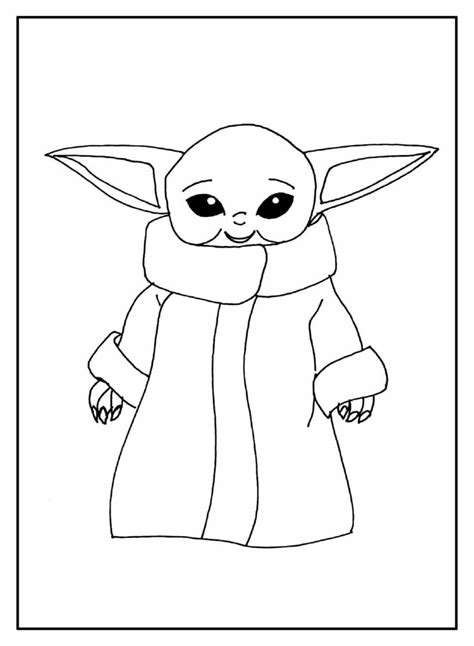 Desenhos Do Baby Yoda Para Colorir Bora Colorir