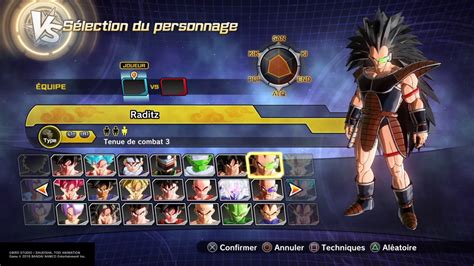 Dragon Ball Xenoverse Tout Les Personnage Et Leur Variante Tout Les