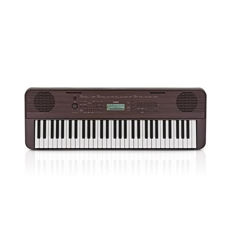 Yamaha PSR E360 Portable Keyboard Pack Dark Walnut Gear4music