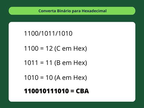 Conversor De Bin Rio Para Hexadecimal Convertbinary