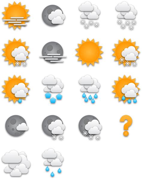 Download Weather Icons Collection Vector