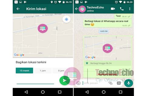 Cara Share Lokasi Terkini Secara Real Time Di Whatsapp Android Live