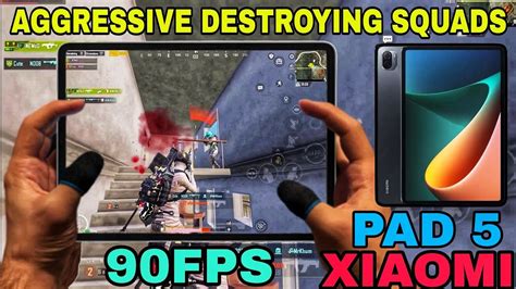 Xiaomi Pad 5 Pubg Test🔥aggressive Destroying Squads🥵eriangle 90fps Pubg