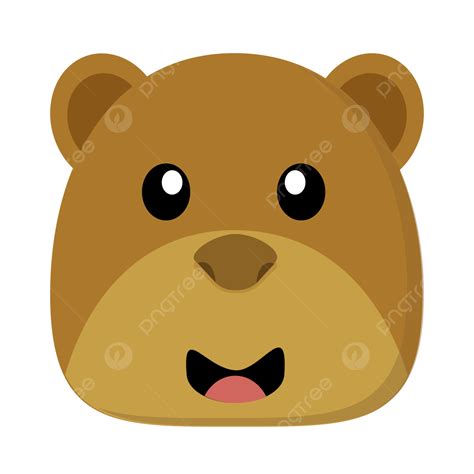 Cute Bear Face Clip Art