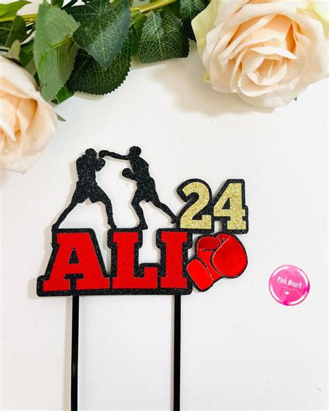 Bespoke Boxing Boxer Themed Personalised Cake Topper With Selectable