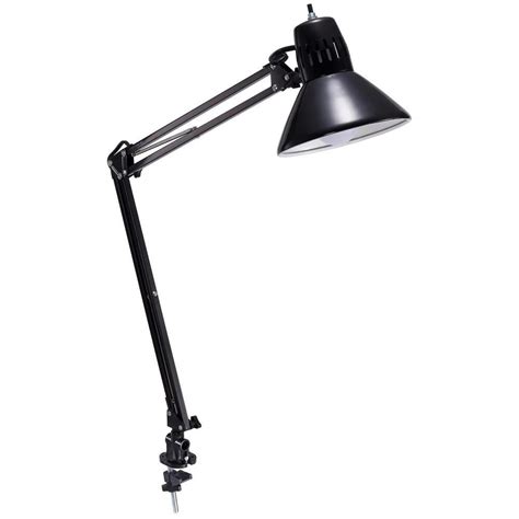 LED Swing Arm Desk Lamp With Clamp Mount 36 Reach Includes LED Bulb