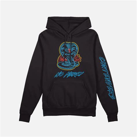 Cobra Kai Hoodies - Cobra Kai Neon No Mercy Pullover Classic Hoodie ...