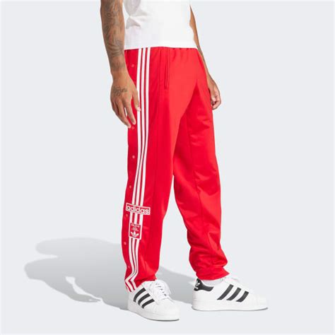 Adidas Adicolor Classics Adibreak Tracksuit Bottoms Red Free Delivery Adidas Uk