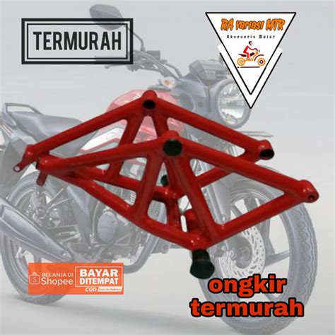 Jual Crashbar CB Verza 150 Crash Bar Tubular Besi Pengaman Pelindung