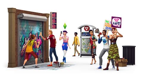 The Sims 4 City Living Official Box Art Logo And Renders English