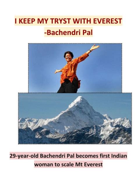 Bachendri Pal On The Tip Of Mount Everest