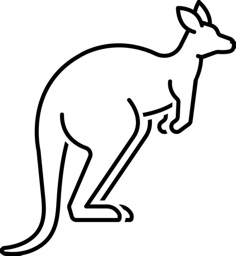 line icon for kangaroo 14065643 Vector Art at Vecteezy