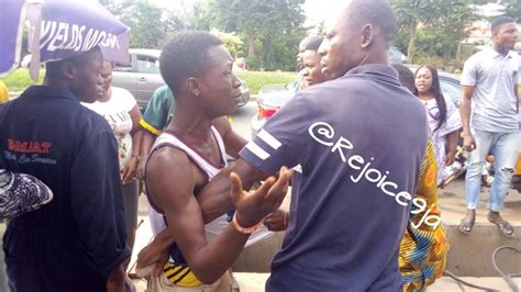 Thief Beaten By Angry Mob In Lagos Photos Crime Nigeria