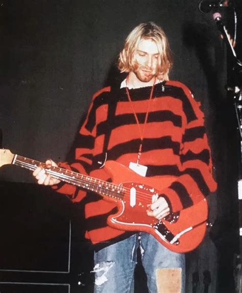 Kurt Cobain Cardigan Men S Cardigan Striped Sweater Mohair Cardigan