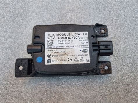 MAZDA 6 VI CZUJNIK RADAR SENSOR MARTWEGO POLA GML9 67Y90A CZUJNIK PASA