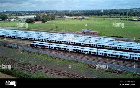 South Western Railway Class 701 Aventra Or Arterio New Trains Waiting In Storage At Long