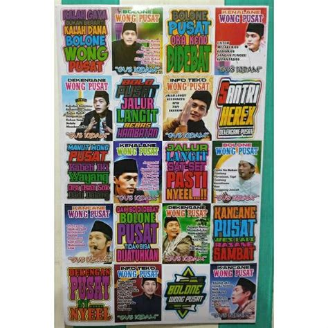 Jual 20 Pcs Stiker Viral Gus Iqdam Dekengane Pusatstiker Shopee Indonesia