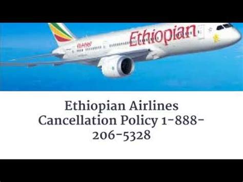 Ethiopian Airlines Cancellation Policy Refund Policy