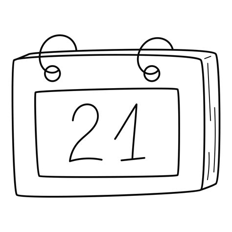 Calendar Clipart Black And White