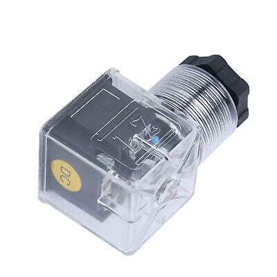 5Pcs Solenoid Coil Plug Hydraulic Valve Transparent Voltage Universal