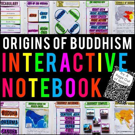 Origins Of Buddhism Interactive Notebook Graphic Organizers World