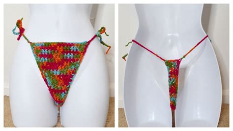 18 Diy Crochet Thong Bikini Bottom 😜 The Kbiv Way Youtube