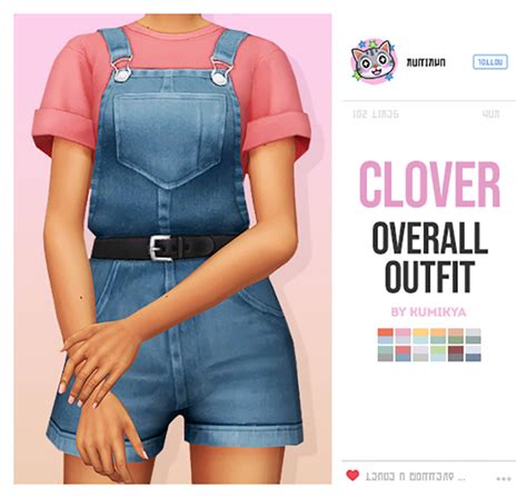 Best Sims 4 Overalls Cc For Female Sim Outfits All Free Fandomspot