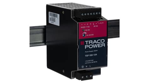 Tracopower 开关模式导轨电源 24v 直流 75a输出 180w 单相 Tsp 180 124 Rs